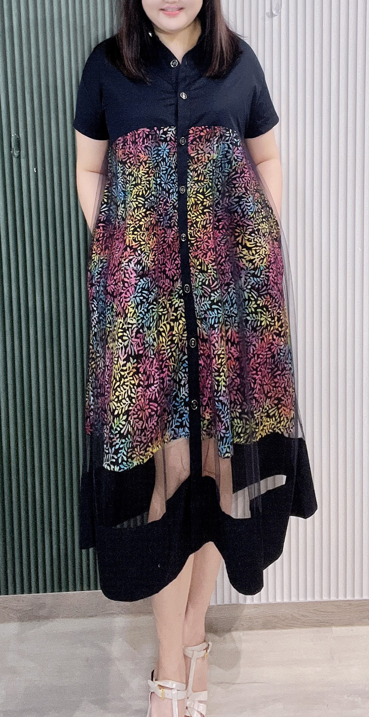 Poplin A-Line Dress